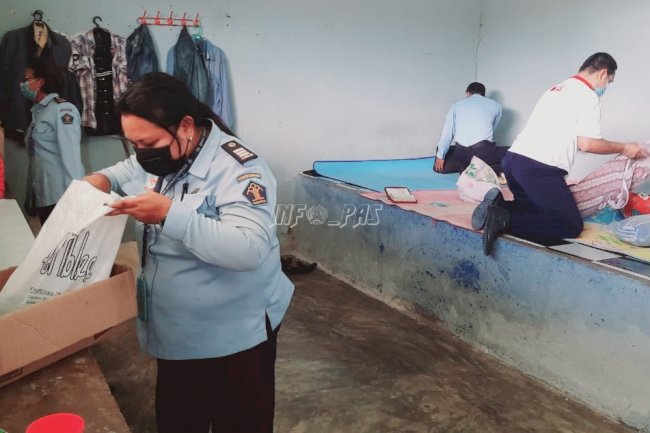 Pastikan Stabilitas Keamanan, Satgas Kamtib Maluku Sidak Lapas Dobo