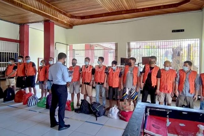 Lapas Sampit Terus Terapkan Prokes dalam Penerimaan Tahanan
