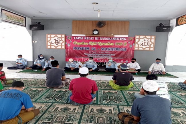 Perkuat Aqidah-Akhlak, WBP Lapas Rangkasbitung Ikuti Sanlat Ramadan