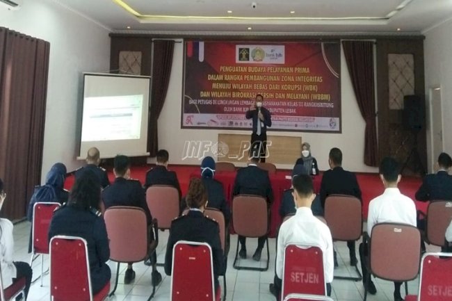 Lapas Rangkasbitung Dapat Ilmu Pelayanan Prima dari Bank BJB Syariah