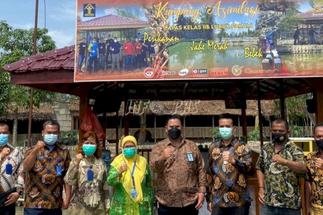 Pantau Pelatihan Pemijahan Lele, Lapas Lubuk Pakam Kedatangan Kadis Perikanan