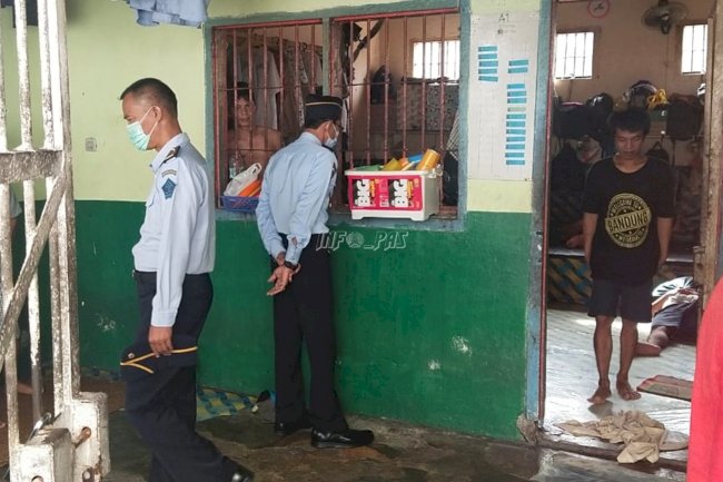 Jajaran Struktural Lapas Sampit Aktif Pantau Langsung Blok WBP