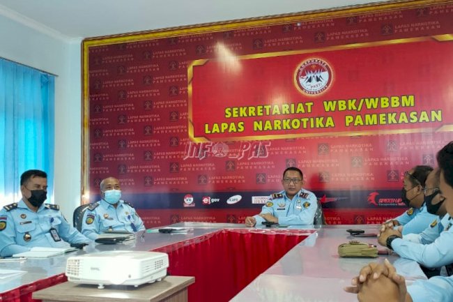 Kumpulkan Jajaran Struktural, Kalapas Narkotika Pamekasan Bahas Sejumlah Hal