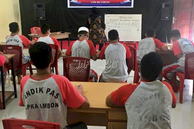 Asah Kemampuan Berhitung, Anak LPKA Ambon Belajar Matematika