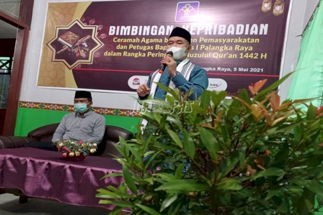 Bapas Palangka Raya Gelar Bimbingan Kepribadian dan Bagi Takjil Gratis