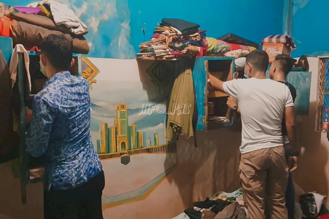 Petugas Lapas Binjai Kembali Geledah Kamar Hunian WBP