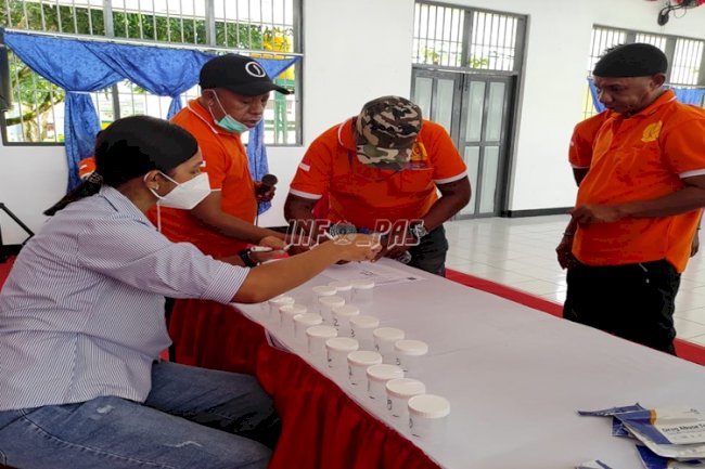 Dites Urine, 58 Narapidana Lapas Ambon Negatif Narkoba