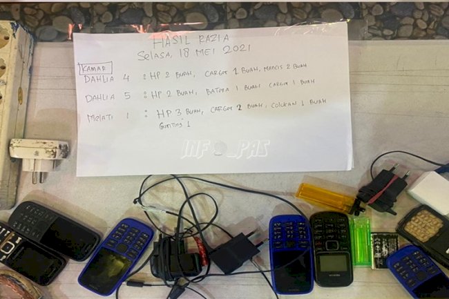 Jajaran Lapas Lubuk Pakam Geledah Blok Narapidana