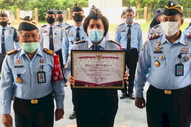 LPKA Ambon Terima Piagam Penghargaan LPKA Terbaik III se-Indonesia
