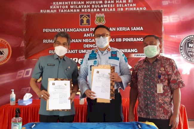 Rutan Pinrang Teken PKS dengan RSUD Lasinrang