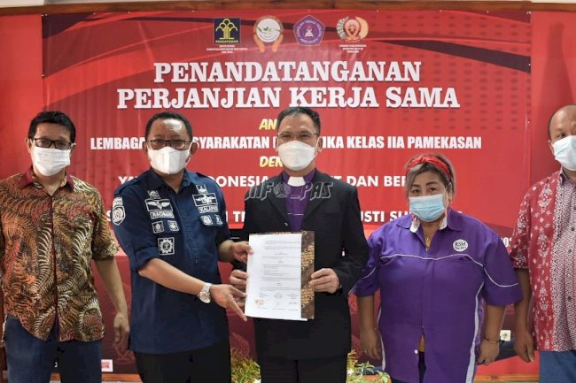 LPN Pamekasan Sepakati PKS Pendidikan WBP dengan 2 Stakeholder