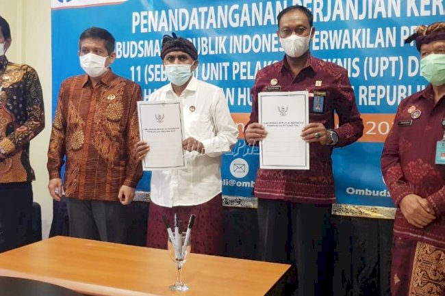 Tingkatkan Pelayanan Publik, Lapas Narkotika Bangli Sepakati PKS dengan Ombudsman