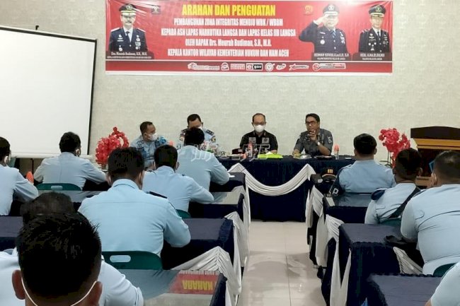 Kakanwil Aceh Perkuat Pembangunan ZI di Lapas & LPN Langsa
