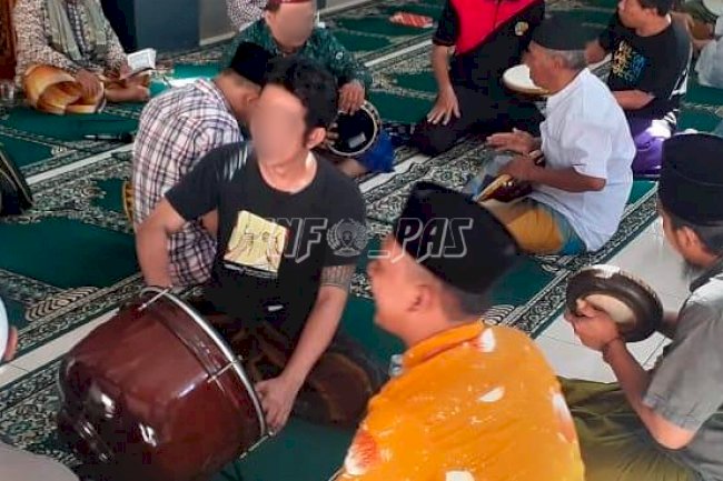 Lapas Narkotika Pamekasan Fasilitasi WBP Latihan Hadroh