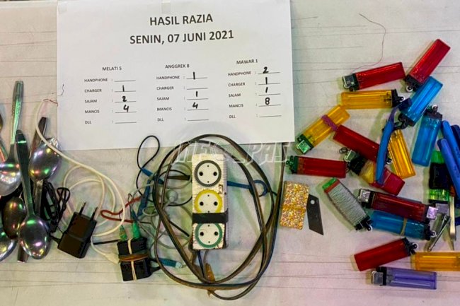 Gelar Razia Rutin, Lapas Lubuk Pakam Terus Tingkatkan Keamanan