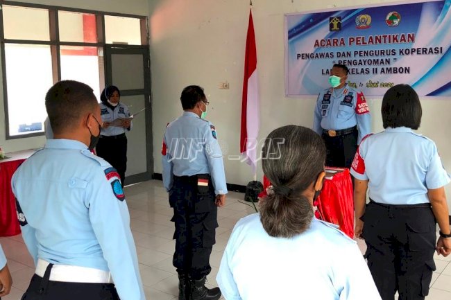 Kalapas Resmi Lantik Pengurus & Pengawas Koperasi Lapas Ambon