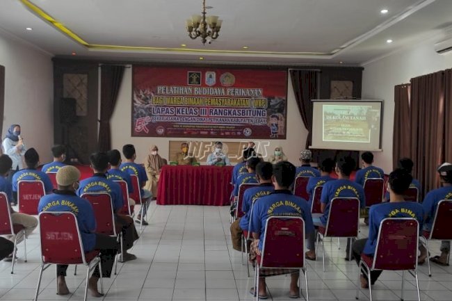 Persiapan Budidaya Perikanan, WBP Lapas Rangkasbitung Ikuti Pelatihan