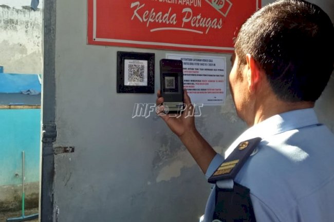 Tingkatkan Kamtib, Rutan Bantaeng Gunakan Inovasi QR Barcode Keliling