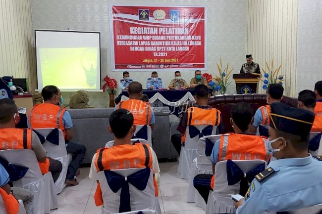 WBP LPN Langsa Ikuti Pelatihan Pertukangan Kayu