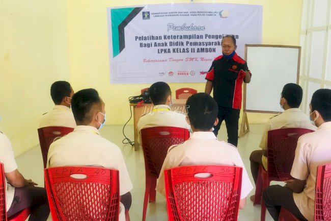 Anak LPKA Ambon Dibekali Keterampilan Pengelasan & Kelistrikan