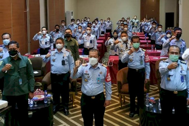 Bapas Makassar Hadiri Sosialisasi & Bimtek SPPT-TI se-Kanwil Kumham Sulsel