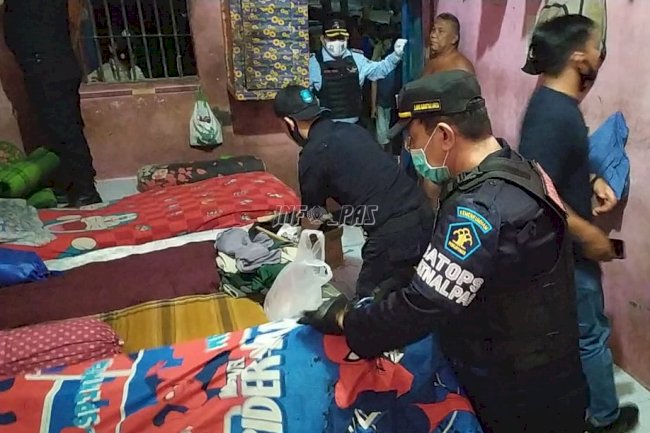 Berantas Halinar, Satops Patnal LPN Langsa Geledah Kamar WBP