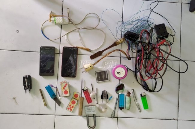Satops Patnal Lapas Sampit Kembali Geledah Blok WBP