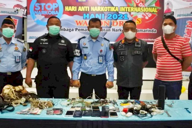 Satops Patnal Lapas Tenggarong Diturunkan dalam Razia Gabungan LPN Samarinda