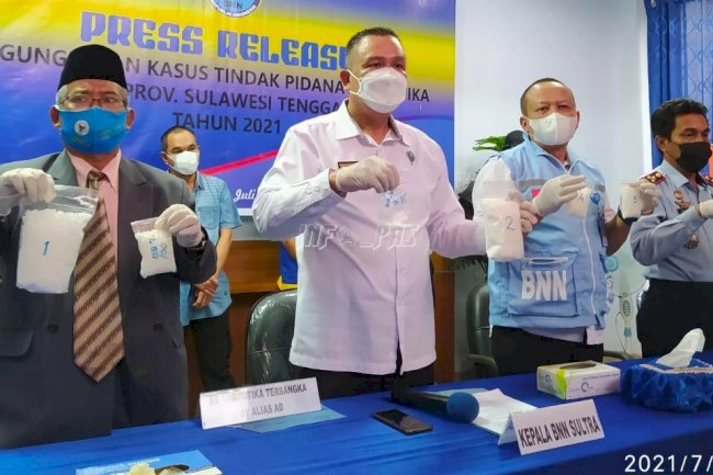 Sinergi Divpas Sultra dan BNNP Berhasil Ungkap Pengendalian 1.513 Gram Sabu