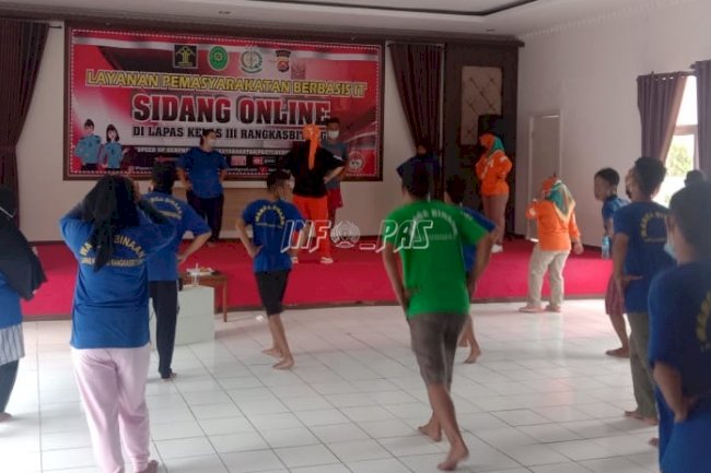 WBP Lapas Rangkasbitung Dilatih Jadi Instruktur Senam