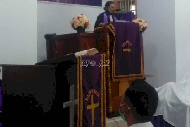 Ratusan Narapidana Lapas Ambon Ikuti Ibadah Minggu & Perjamuan Kudus