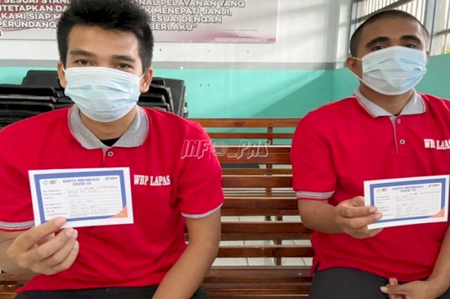 Dukung Pemerintah Cegah Penularan COVID-19, WBP & Petugas Divaksin