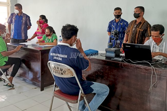 42 WBP Lapas Saumlaki Ikuti Perekaman Data Kependudukan