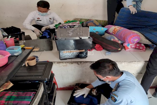 Amankan PPKM Darurat, Satops Patnal Lapas Rangkasbitung Sidak WBP