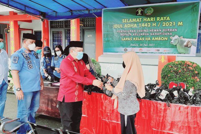 Perayaan Iduladha di UPT Pemasyarakatan Maluku Terpantau Aman