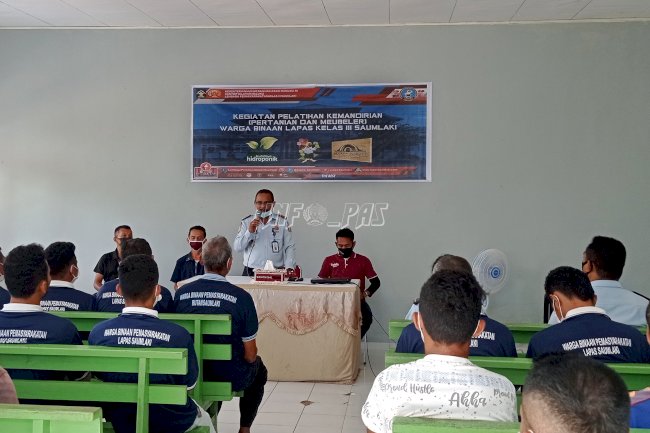 Buka Pelatihan PKBM, Kalapas Saumlaki: Ini Langkah Strategis Pembinaan