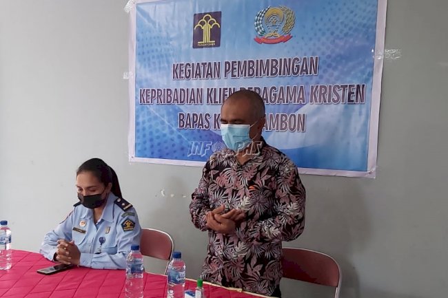 Kumpulkan Klien Nasrani, Bapas Ambon Laksanakan Bimbingan Kerohanian