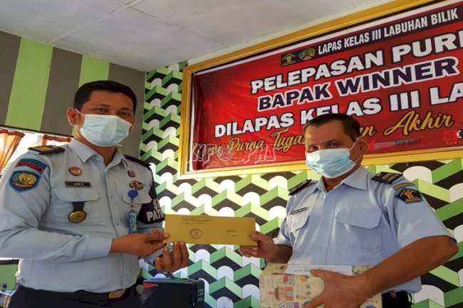 Petugas Lapas Labuhan Bilik Purnatugas Usai 39 Tahun Mengabdi