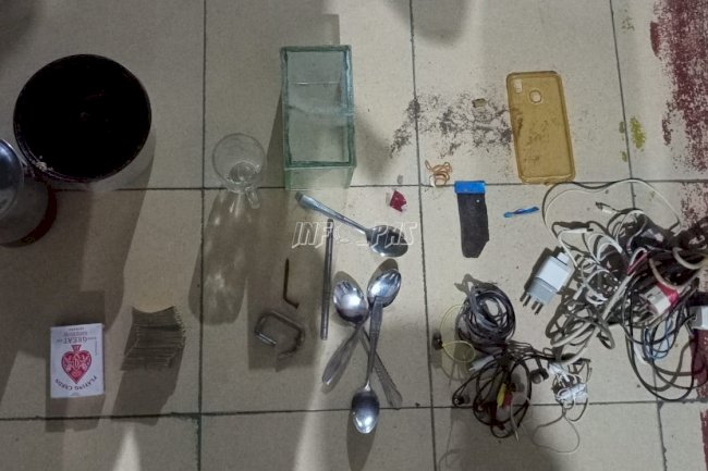 Satops Patnal Lapas Padang Kembali Geledah Blok Hunian WBP