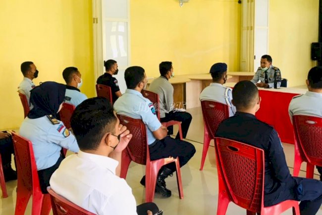 Evaluasi Jajaran Wasgakin LPKA Ambon Bahas Arahan Dirjenpas