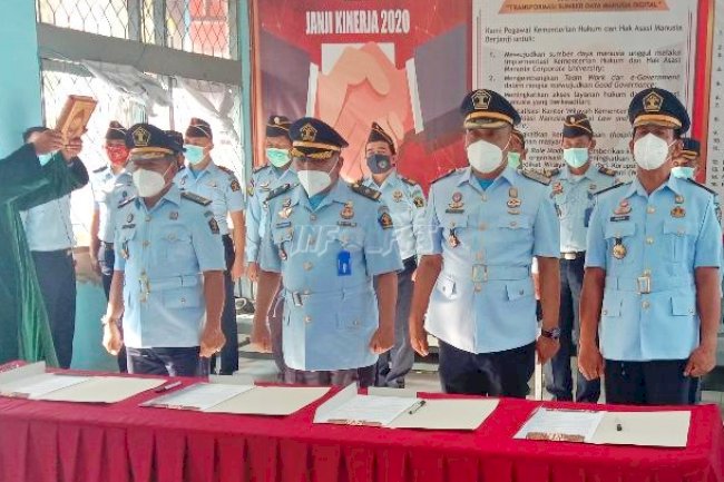 4 Pejabat Pengawas Lapas Muara Teweh Diamanahi Tugas Baru