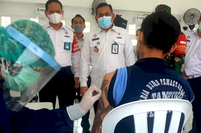 Jajaran Pemasyarakatan Dukung Percepatan Vaksinasi