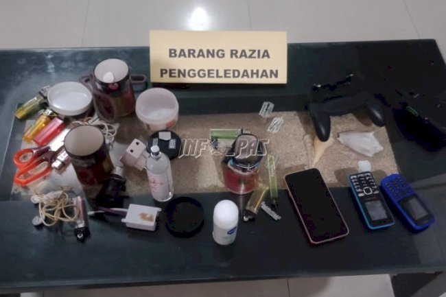 Berantas Halinar, Petugas Rutan Ambon Geledah Blok Narkoba