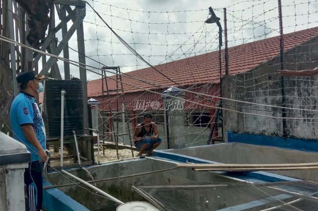 Lapas Muara Teweh Perketat Keamanan dengan Pemasangan Kawat Berduri