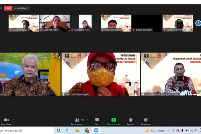 Bapas Klaten & Sahabat Kapas Gelar Webinar “Hak Akses Pendidikan ABH”