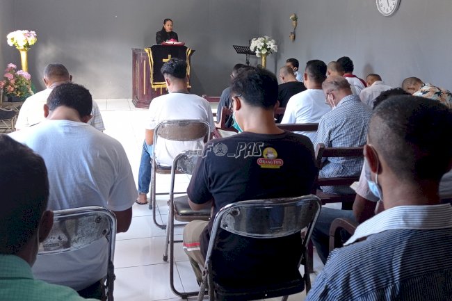 Lapas Saparua Kembali Gelar Ibadah Buka Usbuh bagi WBP