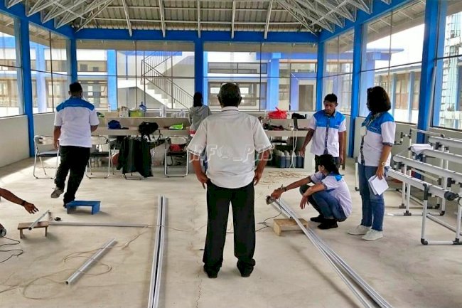 Pelatihan Rancangan Sistem Irigasi Hidroponik NFT, Klien Bapas Ambon Lakukan Ini
