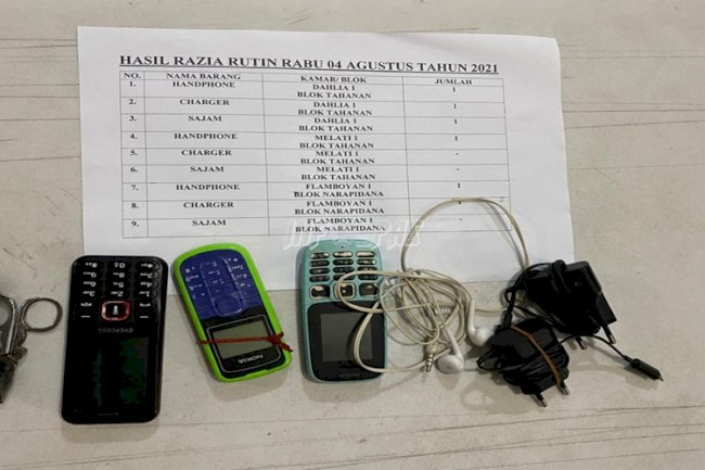 Jajaran Lapas Lubuk Pakam Kembali Geledah Kamar Hunian WBP