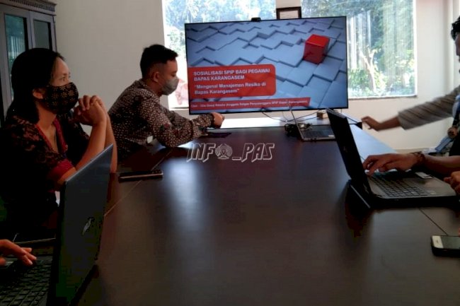 Tim SPIP Bapas Karangasem Sosialisasikan Materi Manajemen Risiko