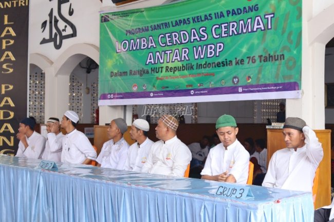 Santri WBP Lapas Padang Ikuti Lomba Cerdas Cermat